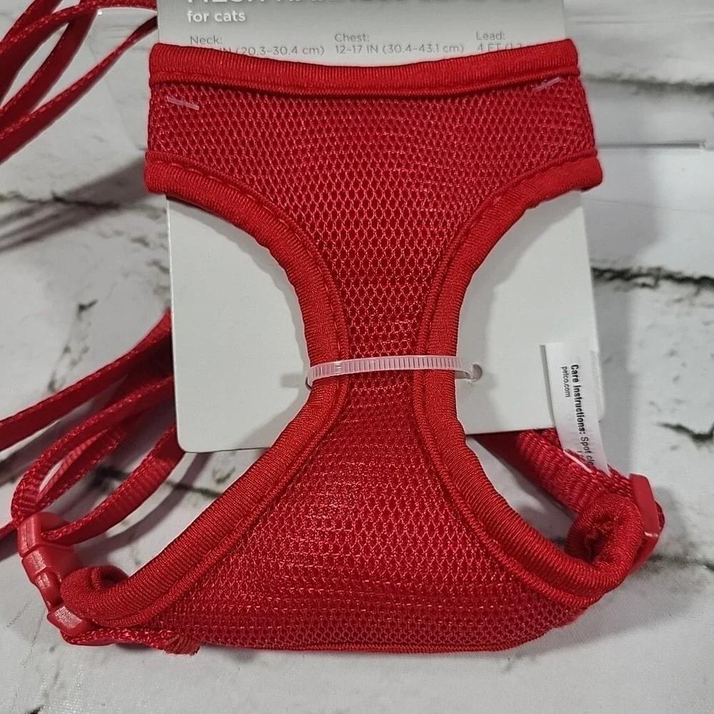 Good2Go Mesh Harness Lead Set For Cats In Red NEW